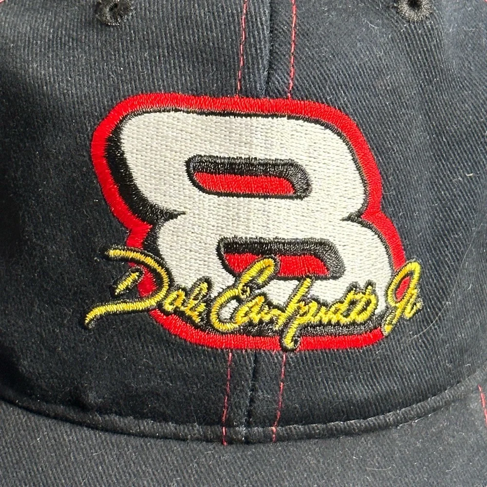 Vintage‎ Dale Earnhardt 3 Hat Cap Youth Velcro Chase Nascar Black One Size